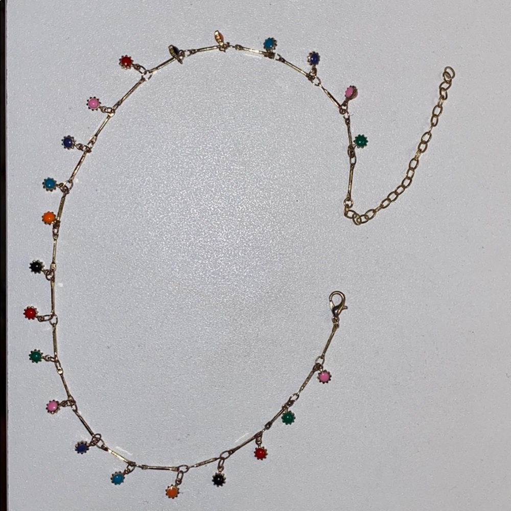 rainbow choker necklace